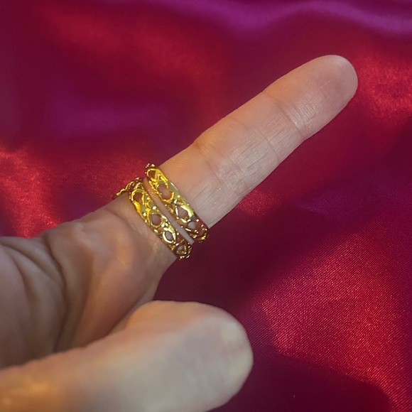 Size 9 Double Banded Dragon Ring - Picture 5 of 7